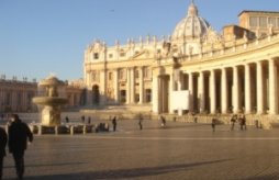 Посещение важных событий на площади Св.Петра в Риме